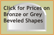 1/4" bronze beveled shapes