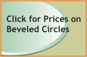 1/4" Clear beveled circles