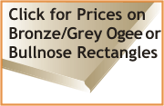 Click for prices on clear Ogee or 1/2 Bullnose rectangles