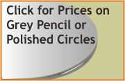 Bronze or grey circles with flat or pencil polished edges
