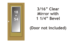 18 * 54 rectangular mirror for bathroom door