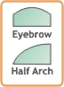 Eyebrow and half arch