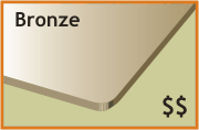 Bronze or grey glass to protect your valuable table top